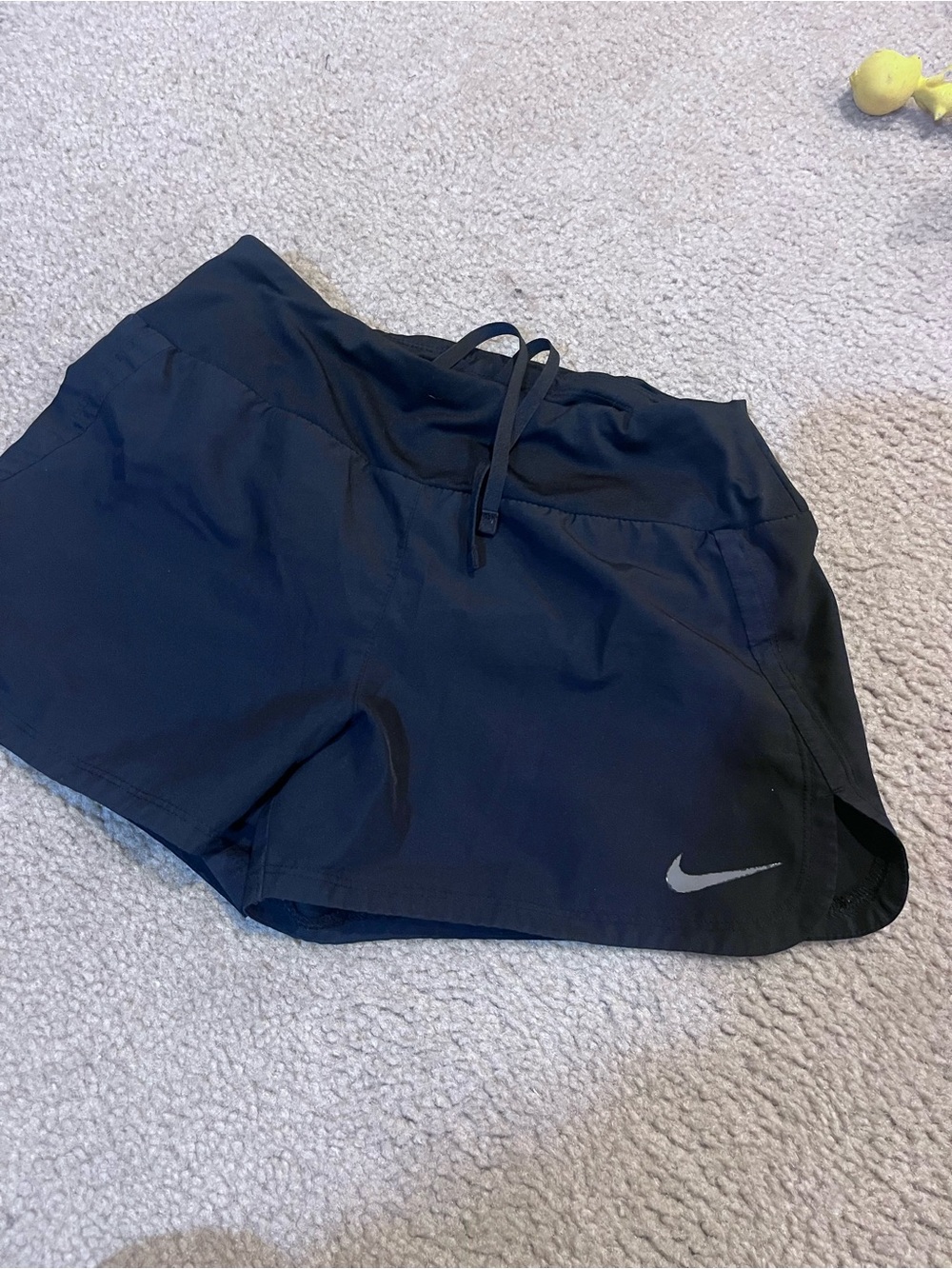 Nike Women's Black Athletic Run Shorts with Reflective Swoosh XS